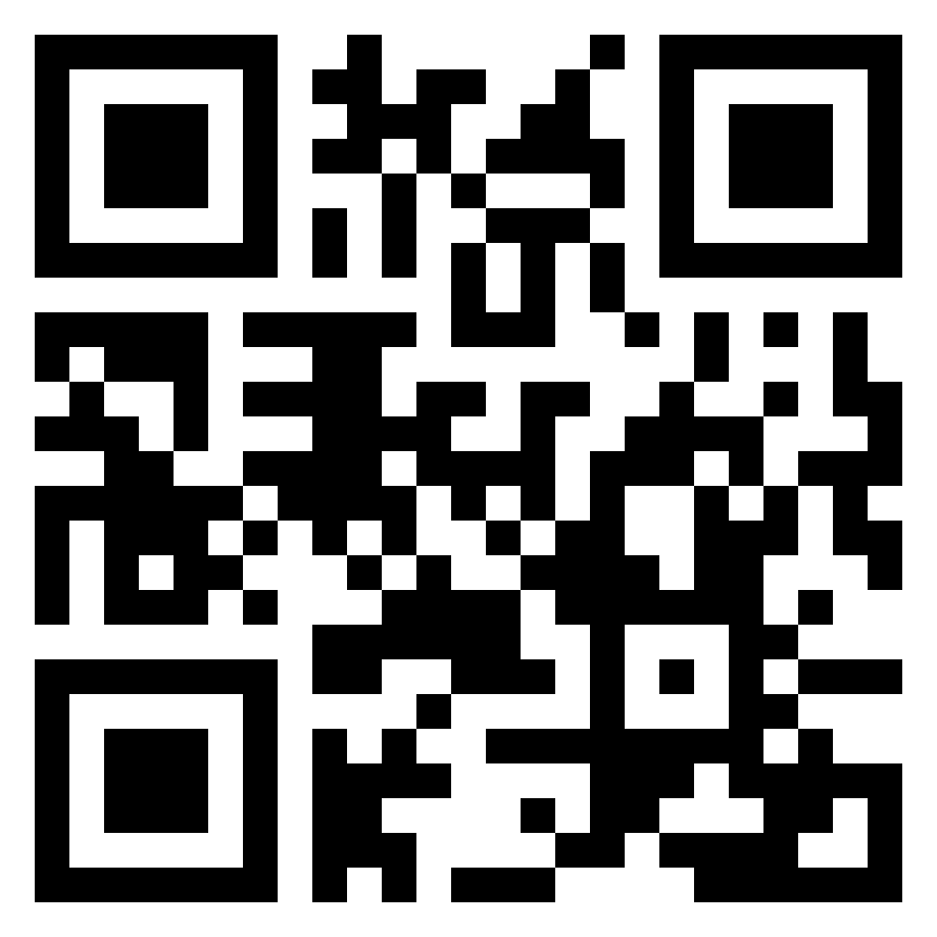 QR code of website
